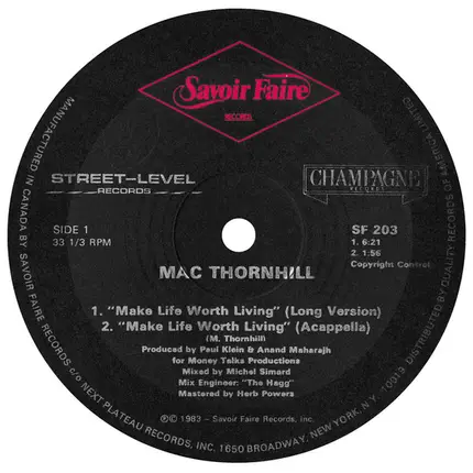 Mac Thornhill - Make Life Worth Living