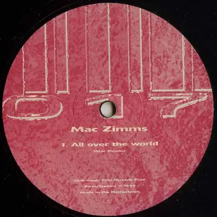 Mac Zimms - Back By Club Demand / All Over The World
