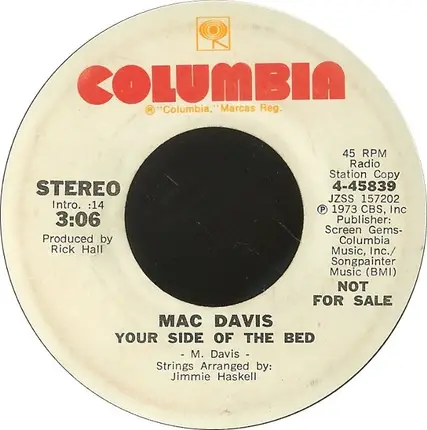 Mac Davis - Your Side Of The Bed
