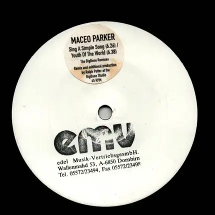 Maceo Parker - Sing A Simple Song / Youth Of The World (The BigBone Remixes