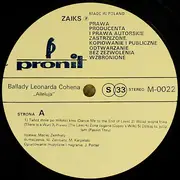LP - Maciej Zembaty - Alleluja - Ballady Leonarda Cohena