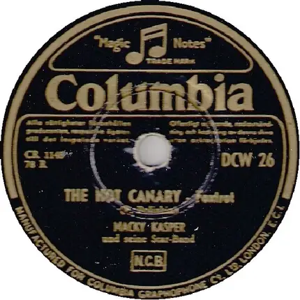 Macky Kasper Und Seine Star-Band - Charmaine / The Hot Canary