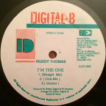 Mad Cobra , Ruddy Thomas - Mate Ha Fi Move / I'm The One