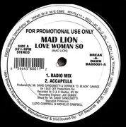 12inch Vinyl Single - Mad Lion - Love Woman So !