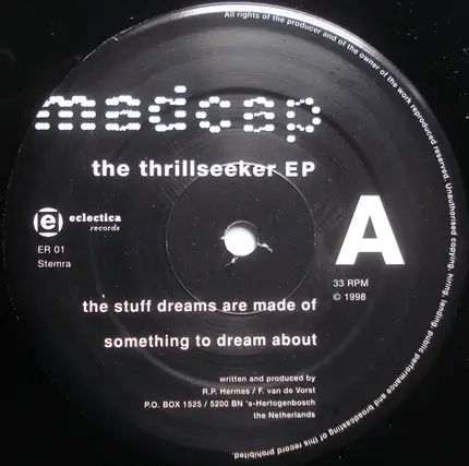 Madcap - The Thrillseeker EP