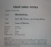 Maddslinky - Doin' My Thing: Ian Pooley Remixes