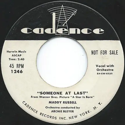 Maddy Russell - No One Came To My Party / Someone At Last
