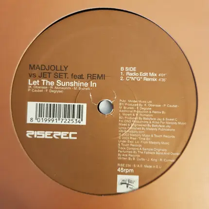 Madjolly vs. Jet Set Feat. Remi - Let The Sunshine In