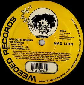 Madlion - You Got It Coming (The Remixes) / Brooklyn Massacre