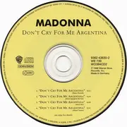 CD Single - Madonna - Don't Cry For Me Argentina/Don