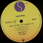 12'' - Madonna - Live To Tell