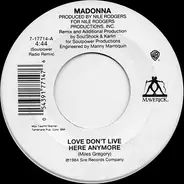 Madonna - Love Don't Live Here Anymore