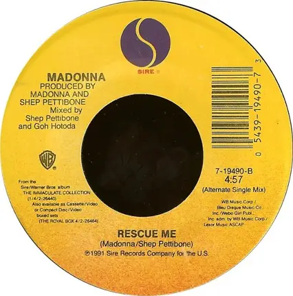 Madonna - Rescue Me