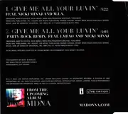 CD Single - Madonna - Give Me All Your Luvin'