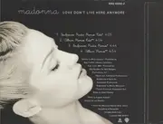 CD Single - Madonna - Love Don't Live Here Anymore