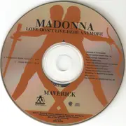 CD Single - Madonna - Love Don't Live Here Anymore - Card Cover with Plastic CD Tray
