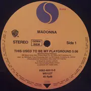 12inch Vinyl Single - Madonna - This Used To Be My Playground