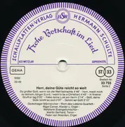 LP - Männerchor Derschlag , Wetzlarer Evangeliumschor - Herr, Deine Güte Reicht So Weit - Gatefold