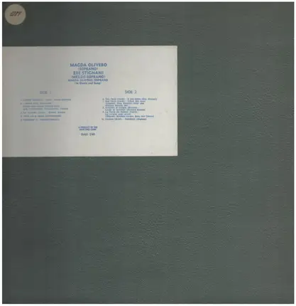 Magda Olivero, Ebe Stignani - Loreley, La Traviata, Panteismo a.o.