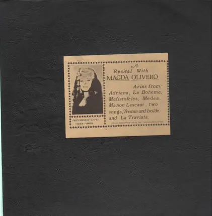 Magda Olivero - A recital with Magda Olivero