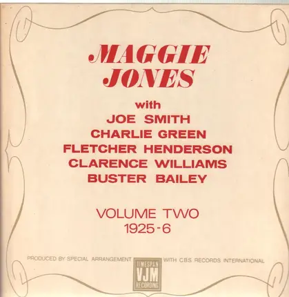 Maggie Jones - Volume Two 1925-6