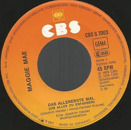 Maggie Mae - Das Allererste Mal (Um Alles Zu Erfahren)