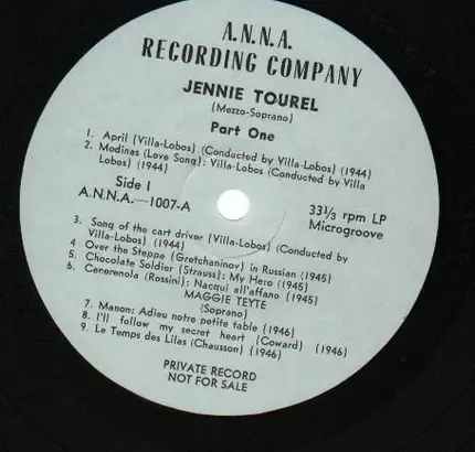 Maggie Teyte, Jennie Tourel - A.N.N.A. Series: Berlioz, Mozart, Strauss