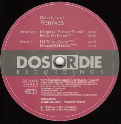 Magnetic Pulstar - Secret Love (Remixes)