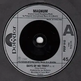 Magnum - Days Of No Trust