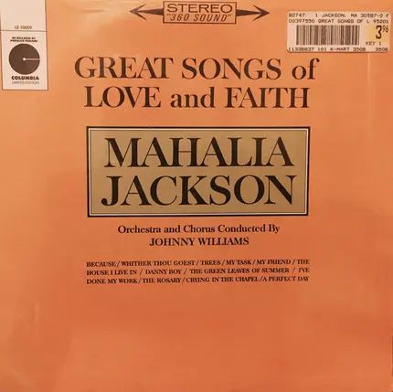 Mahalia Jackson - Great Songs Of Love And Faith