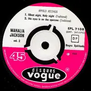 7inch Vinyl Single - Mahalia Jackson - Negro Spirituals Vol. 2