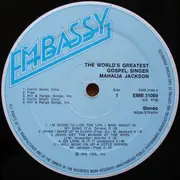 LP - Mahalia Jackson - The World's  Greatest Gospel Singer