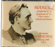 Double CD - Mahler / Hermann Scherchen - Symphonie No. 6, 8 (Veni Creator Spiritus) & Kindertotenlieder