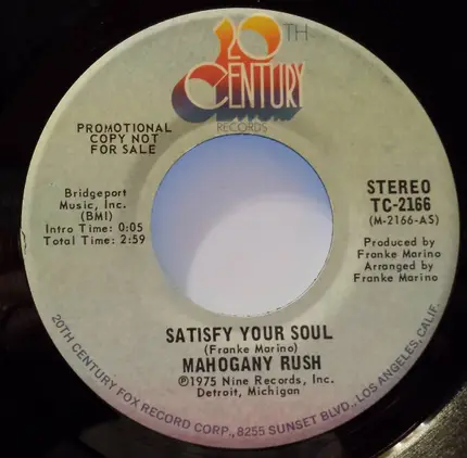 Mahogany Rush - Satisfy Your Soul