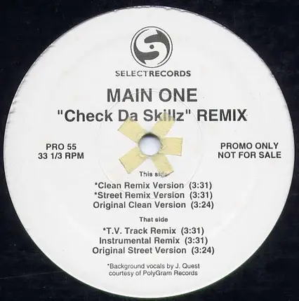 Main One - Check Da Skillz (Remix)