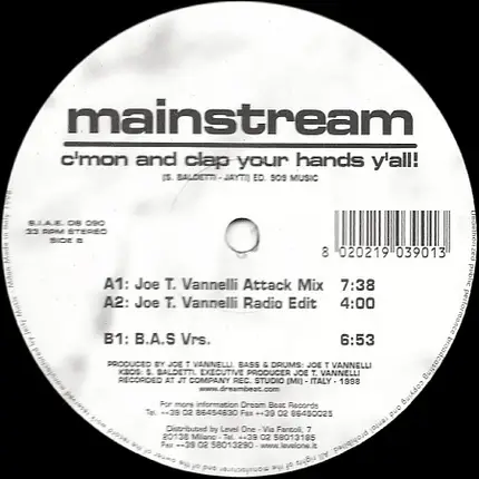 Mainstream - C'Mon and Clap Your Hands Y'All!