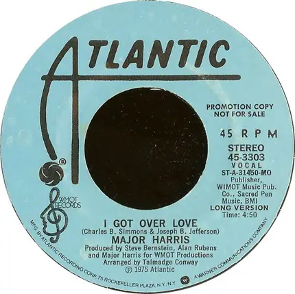 Major Harris - I Got Over Love