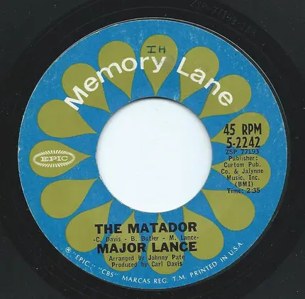 Major Lance - The Matador / Hey Little Girl