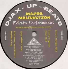 Major Malfunction - Private Performances