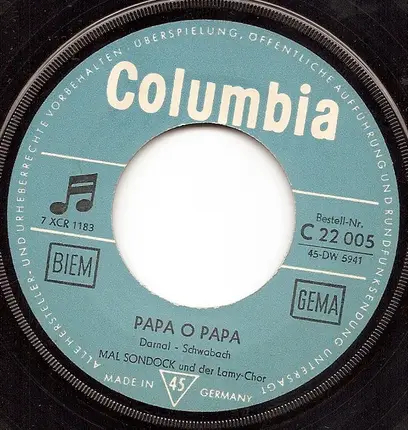 Mal Sondock - Papa O Papa