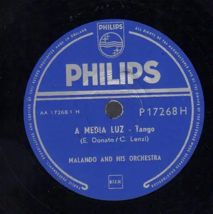 Malando And His Tango Orchestra - Media Luz / Dinita