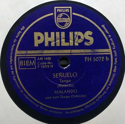 Malando And His Tango Orchestra - Olé Guapa / Senuelo