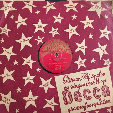 Malando And His Tango Orchestra - Ave Cantora / Porque Te Vas?