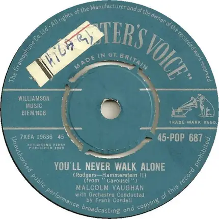 Malcolm Vaughan - The Holy City / You'll Never Walk Alone