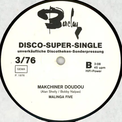 Malinga Five - Marie-Thérèse / Makchiner Doudou