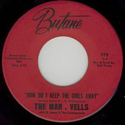 Mar-vells With Dizzy Jones & The Continentals - How Do I Keep The Girls Away
