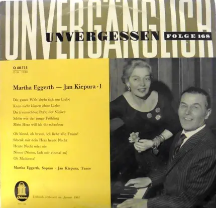 Marta Eggerth - Jan Kiepura - Martha Eggerth - Jan Kiepura I
