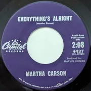 7inch Vinyl Single - Martha Carson - High On The Hill / Everything's Alright