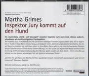 CD-Box - Martha Grimes - Inspektor Jury kommt auf den Hund