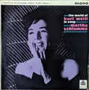 LP - Martha Schlamme - The World Of Kurt Weill In Song - Mono